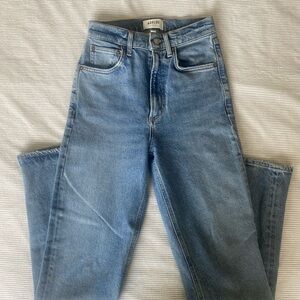 Agolde Blue Straight Leg Jeans Classic Style